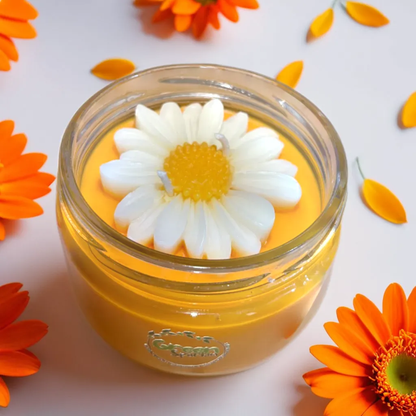 Daisy Candle Jar